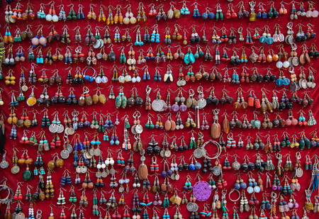 Beautiful photo of souvenir shops in the Arab quarter .の写真素材