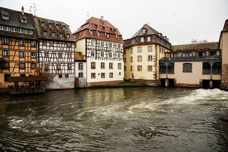Traditional half timbered houses of Petite Franceの写真素材