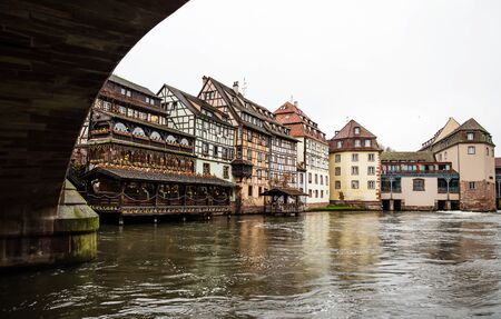 Traditional half timbered houses of Petite Franceの写真素材