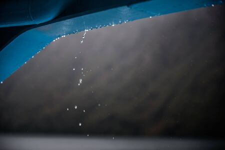 water drop on a shipの写真素材