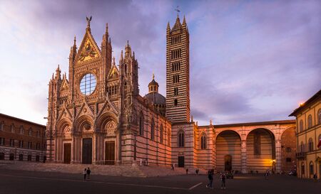 Sienna Cathedral before Corona virusの写真素材
