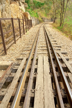 Death railway, Kanjanaburi, Thailand.の写真素材