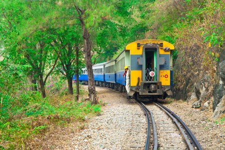 Death railway, Kanjanaburi, Thailand.の写真素材