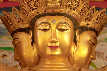 Kuan Im U Lai, traditional supreme Chinese god.の写真素材