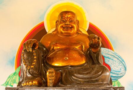 Monk of wealth, famous Buddhist monkの写真素材