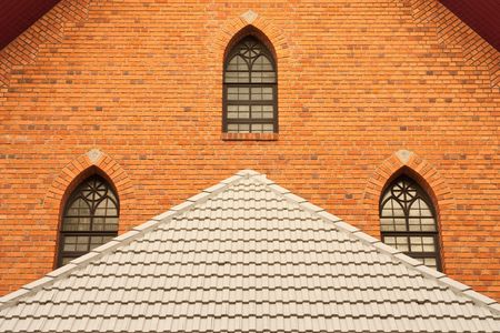 Gothic style church, Bangkok, Thailandの写真素材