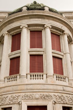 Details of Building of The Throne Hall in Bangkok, where the national legislature sitsの写真素材