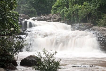 Nang Rong waterfall, Nakorn Nayok province, Thailandの写真素材