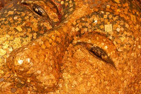 Reclining Buddha image of Wat Pa Pro Doo, Rayong province, Thailandの写真素材