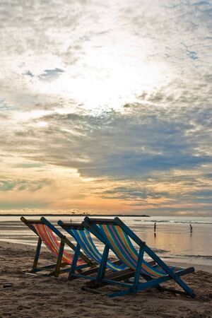 Cha Am beach, Thailandの写真素材