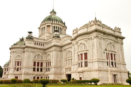The Throne Hall in Bangkok, where the national legislature sitsの写真素材