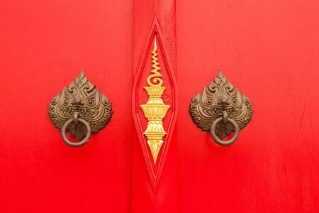 Thai style door gripの写真素材
