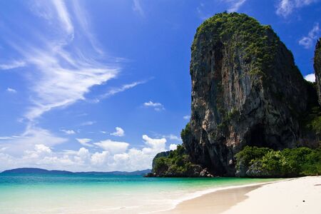 Rai Lay beach, south of Thailandの写真素材