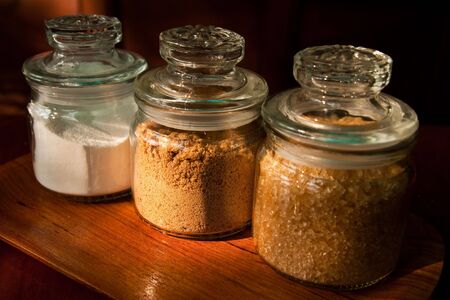 Sugar and cream for coffeeの写真素材