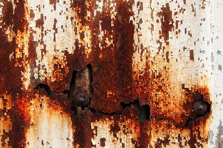 Texture of rusty metal plate