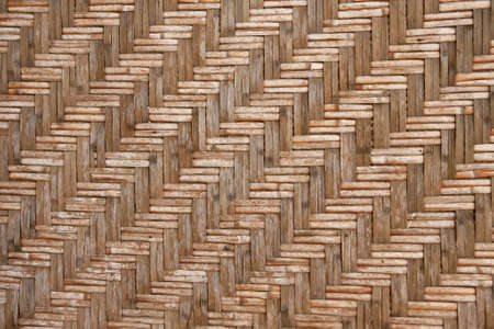 Pattern of native Thai style bamboo house wall