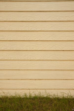 Texture of artiificial wood wallの写真素材