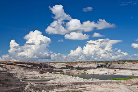 Lignite mine in northern Thailand