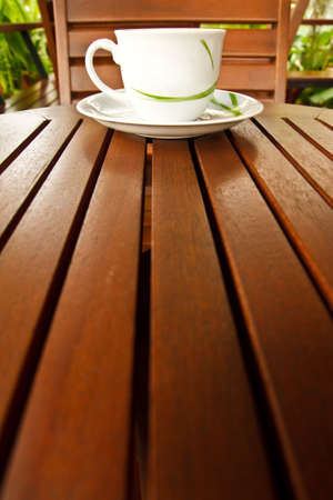 White coffee cupの写真素材