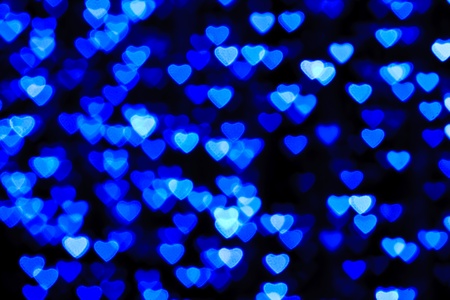 Heart background, taken from night lightsの写真素材