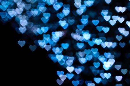 Heart background, taken from night lightsの写真素材