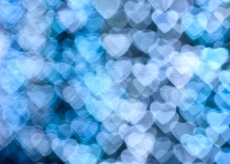 Heart background, taken from night lightsの写真素材