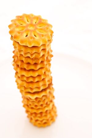 Stack of biscuits