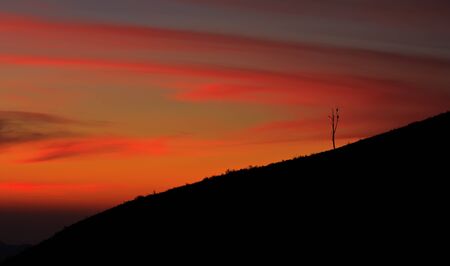 Colorful sky after sunset