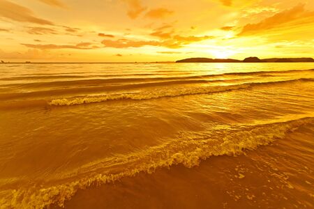 Colorful sky at sunset, Krabi Thailand