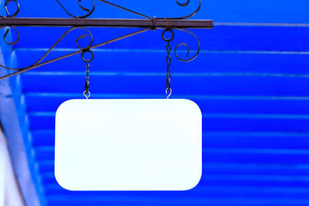 White blang wood label and bright color backgroundの写真素材