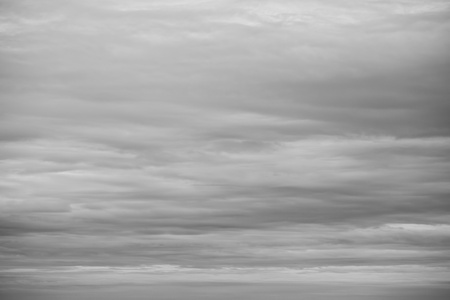 Dark clouds processed in black and white