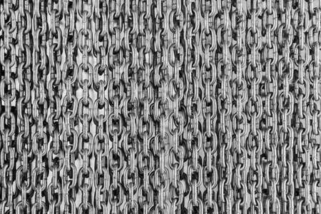 Group of metal chain for backdrop or background, black and wihite style.