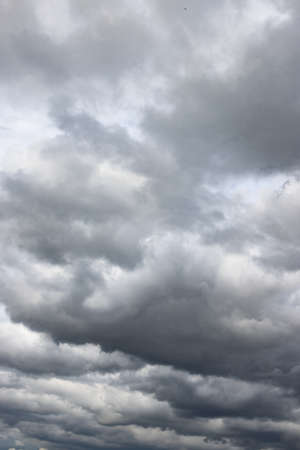 The pattern of dark clouds in the sky of rainy days for backdrop or background.の写真素材