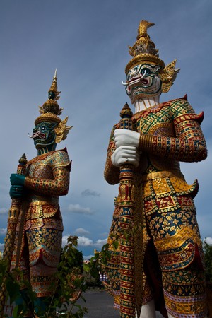 Giant guards from Ramayanaの写真素材