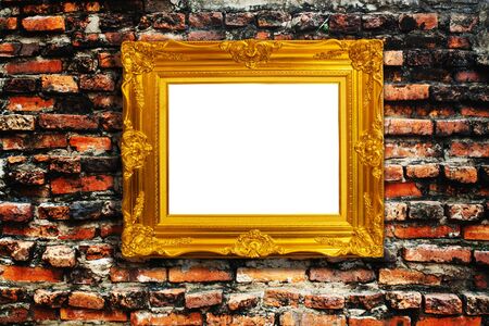 Frame on brickの写真素材