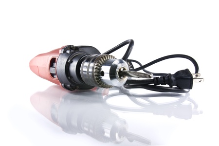 Electric drill isolated on white background