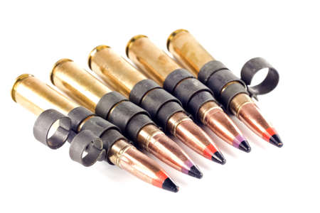 Ammunition isolated on white background