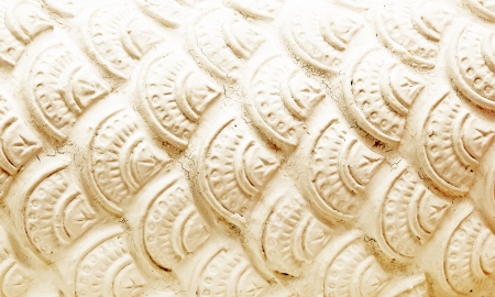 dragon scales on statueの写真素材