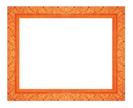 picture frame isolated on white backgroundの写真素材