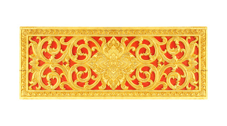 Pattern of flower carved on white backgroundの写真素材