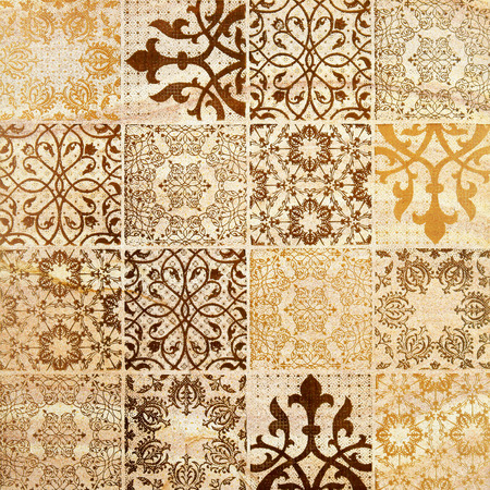 Decorative brown sand stone tile backgroundの写真素材