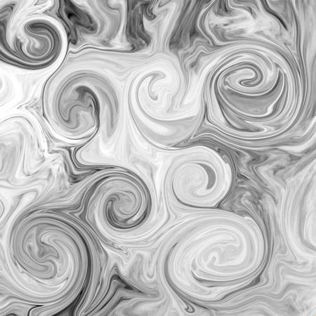 Abstract marble texture. Black and white background. Handmade technique.の写真素材