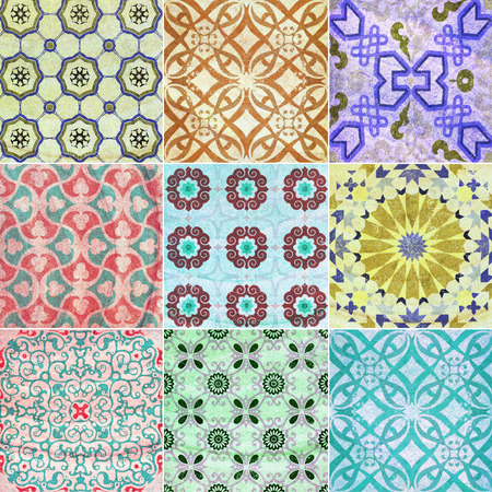 Decorative brown sand stone tile background