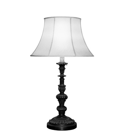 table lamp isolated on white backgroundの写真素材