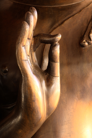 hand of buddha statue In Thailandの写真素材