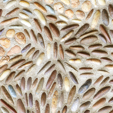 Stone wall decoration texture on modern building ,stone artistic architectureの写真素材