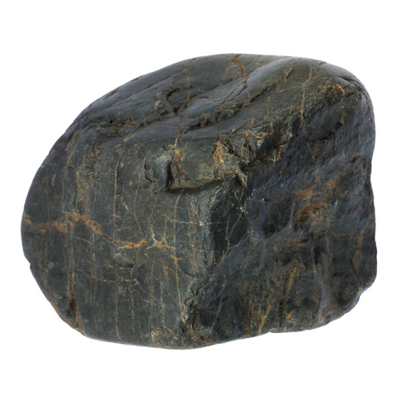 natural stone isolated on white backgroundの写真素材