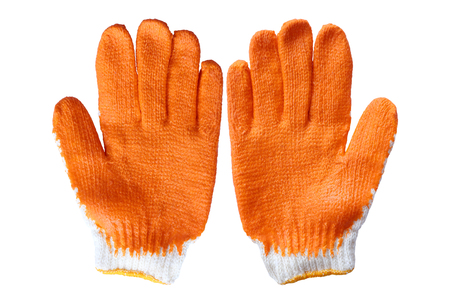 gloves isolated on white background. Non-slip gloves.の写真素材