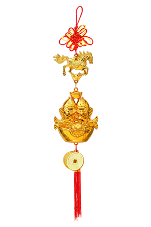 Chinese New Year decoration isolated on white backgroundの写真素材