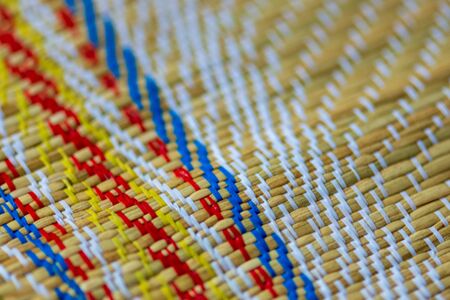 The pattern of the mat.